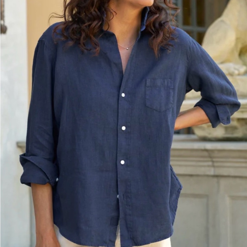 Frank & Eileen Royal Blue Long-Sleeve Button-Down Shirt